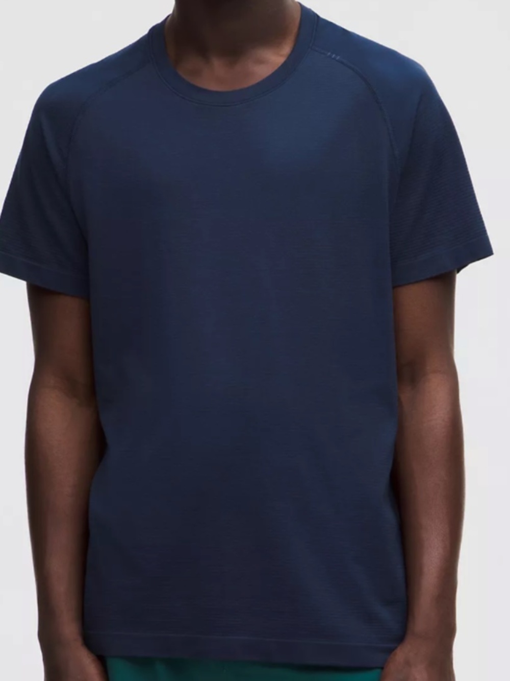 Lululemon Metal Vent Tech Short-Sleeve Shirt Navy Blue XXL